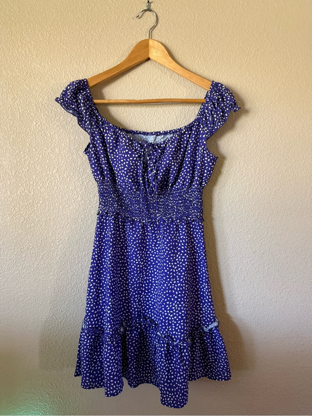 Purple Polka Dot Summer Dress